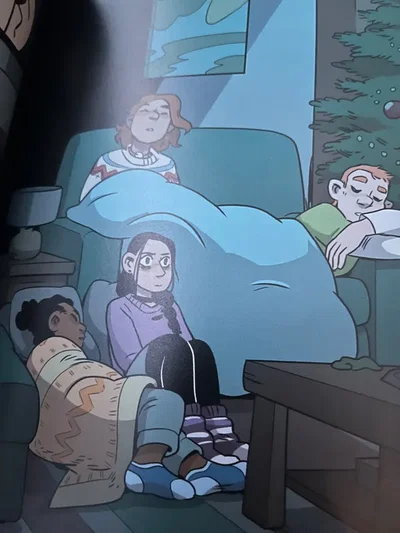Sleepover with your friend. (Her other friends are magic)