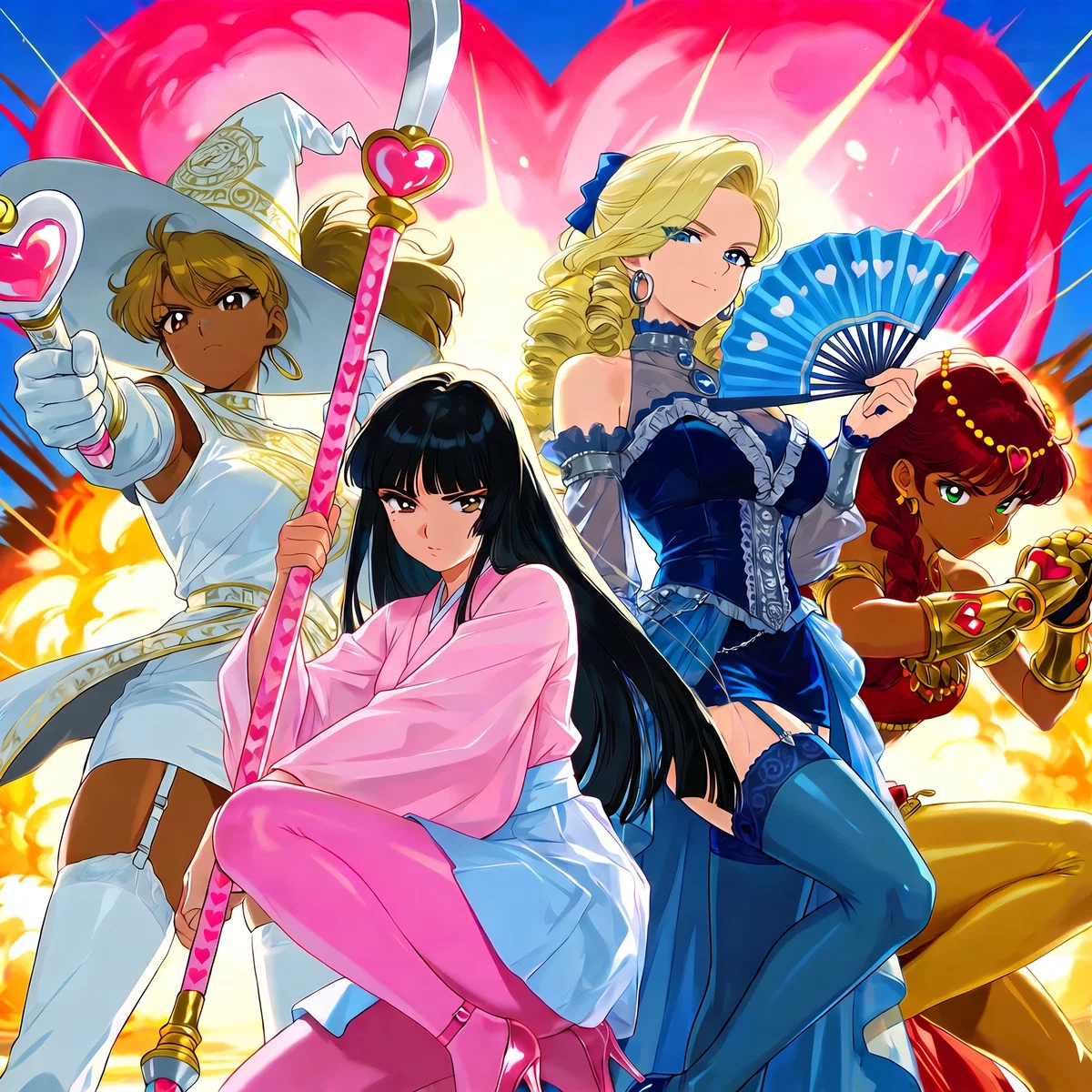 The Devoted Four vs. the Evil Organization N.T.R.