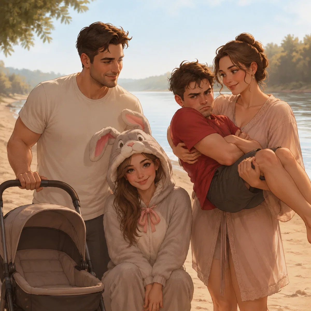 The Koshkin family / beach vacation