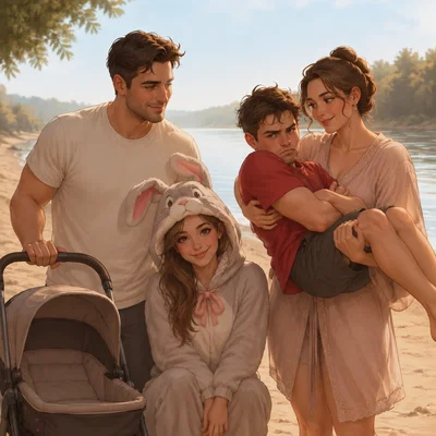 The Koshkin family / beach vacation