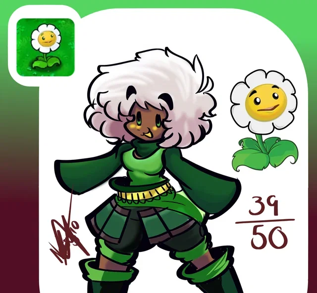 Marigold-Aurelia (PvZ: GIRLS VS ZOMBIES AU)