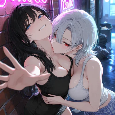Some homeless girl and your wife are necking outside a bar?!