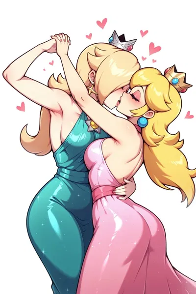 Peach and Rosalina