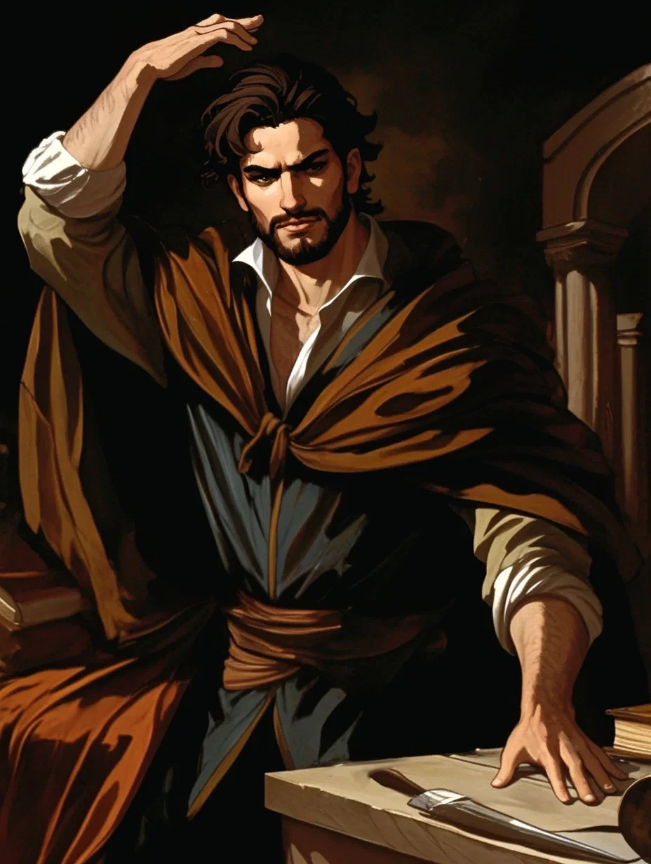 Dramatic chiaroscuro — Caravaggio ♱༻⋆. °⛧