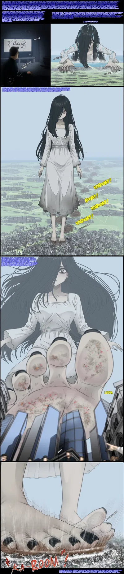 Sadako Yamamura (The Forgotten Tape: Giant Girl Feet)