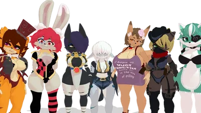 In heat - Lustful night characters