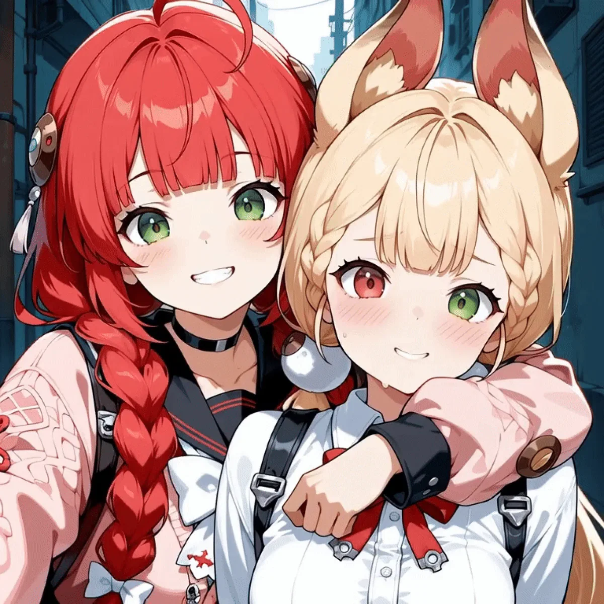 Yuzuha Ukinami and Alice Thymefield