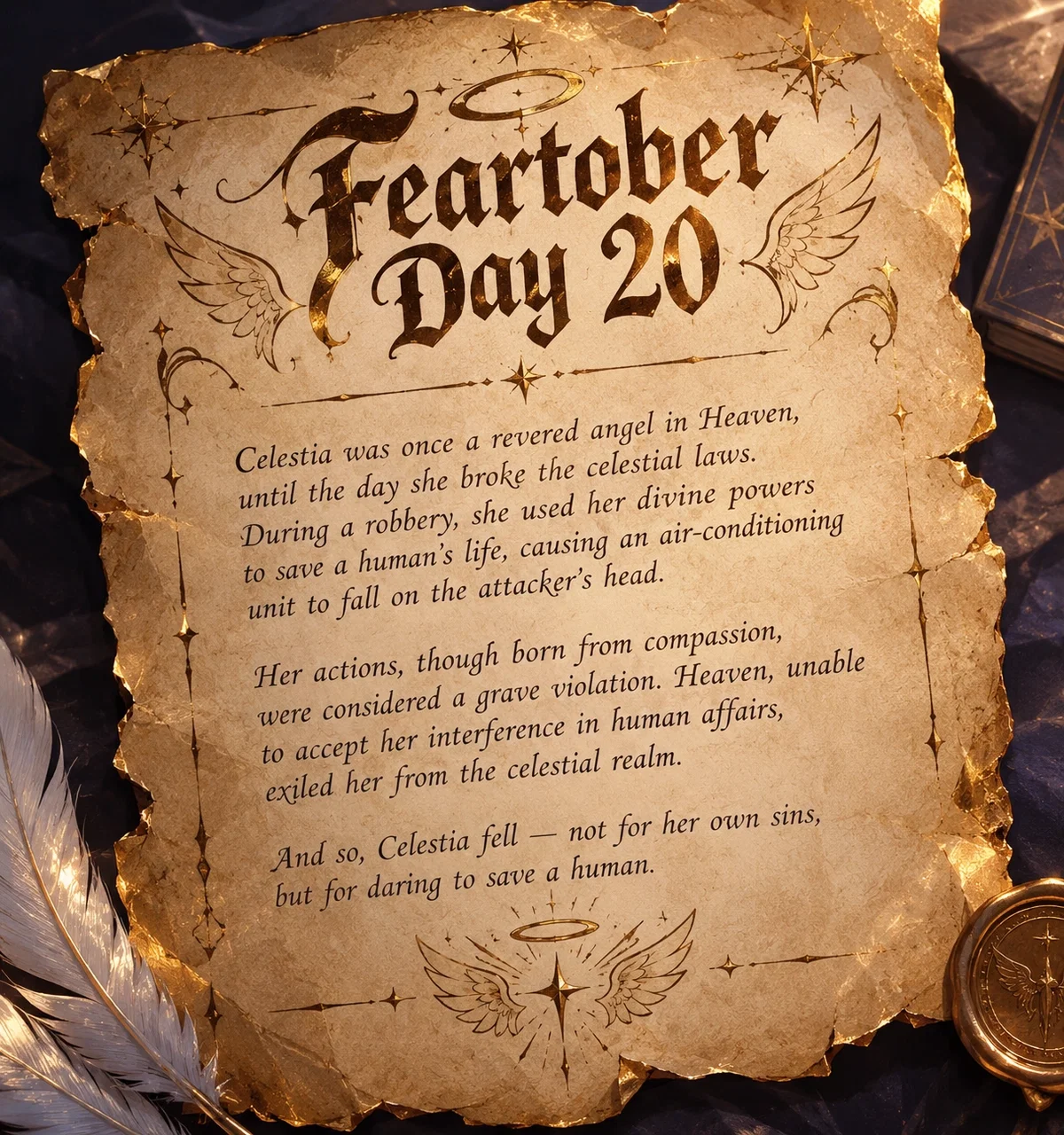 Feartober Day 20: "The angel who loved a human"