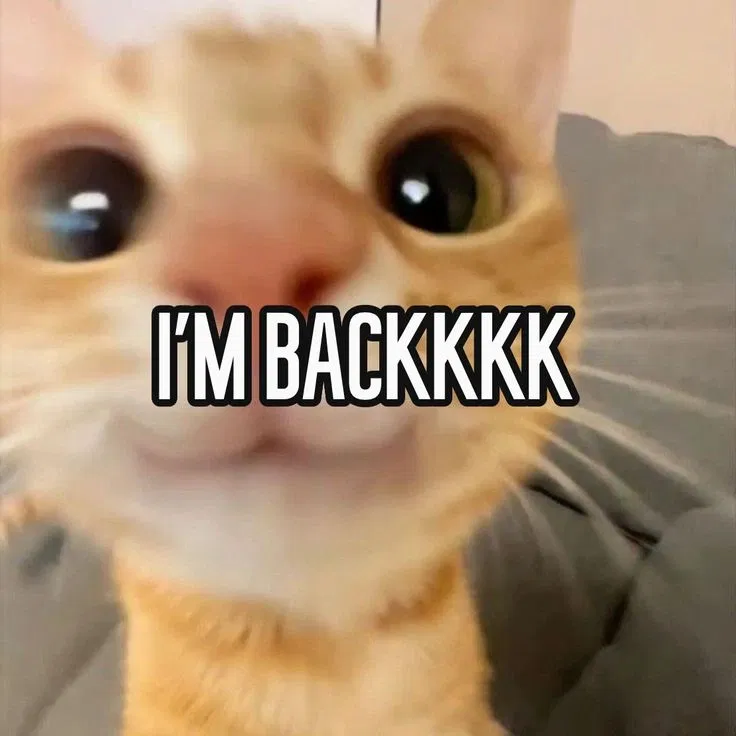 I'm back
