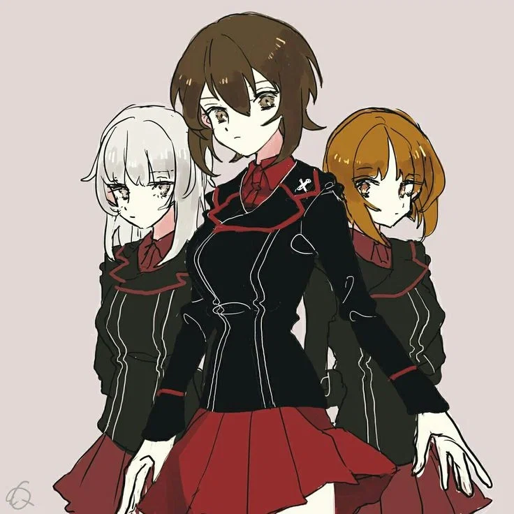 Old Kuro Trio in Hogwarts