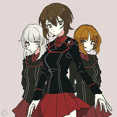 Old Kuro Trio in Hogwarts