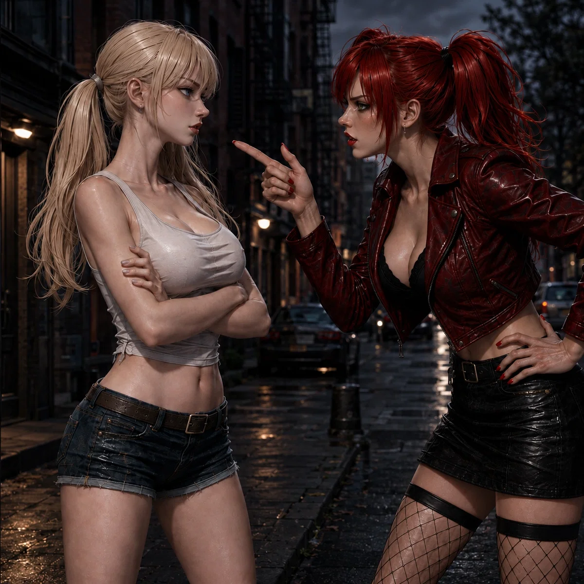Just two girls arguing