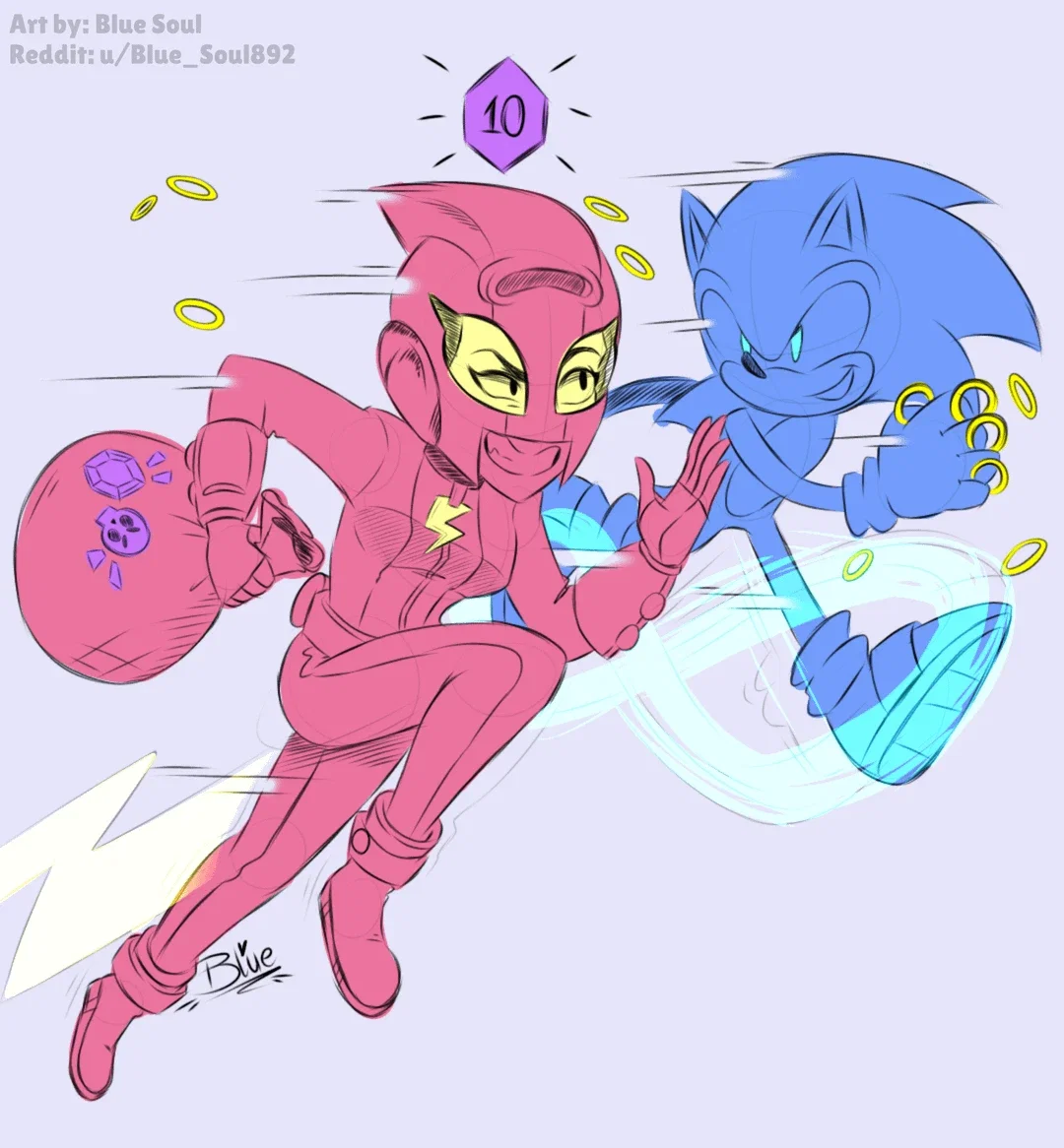 Max and Sonic | Brawl Stars × StH