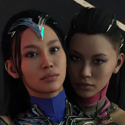 Kitana and Mileena