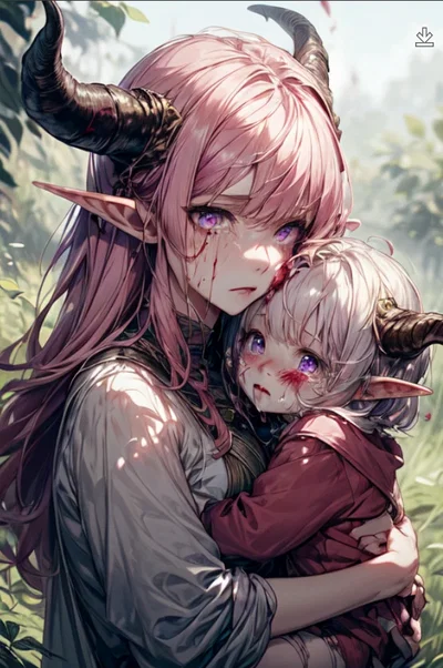 elven refugee and her precious sister- Shalheira and Ahsala