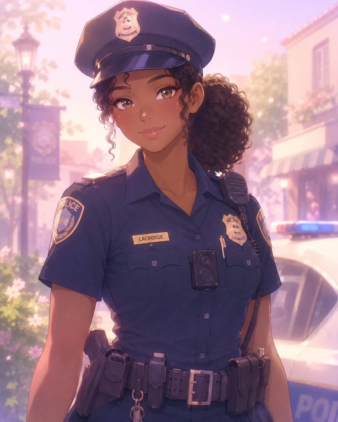 Cop Girl Cannot Functionally Do Her Job Around You Because She's Crushing Too Hard 