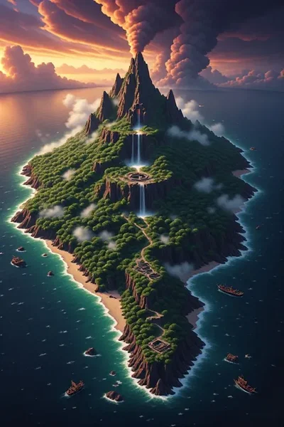 The Amazon island of Vhassara 