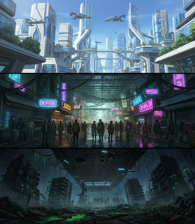 Cyberpunk Dystopian Society