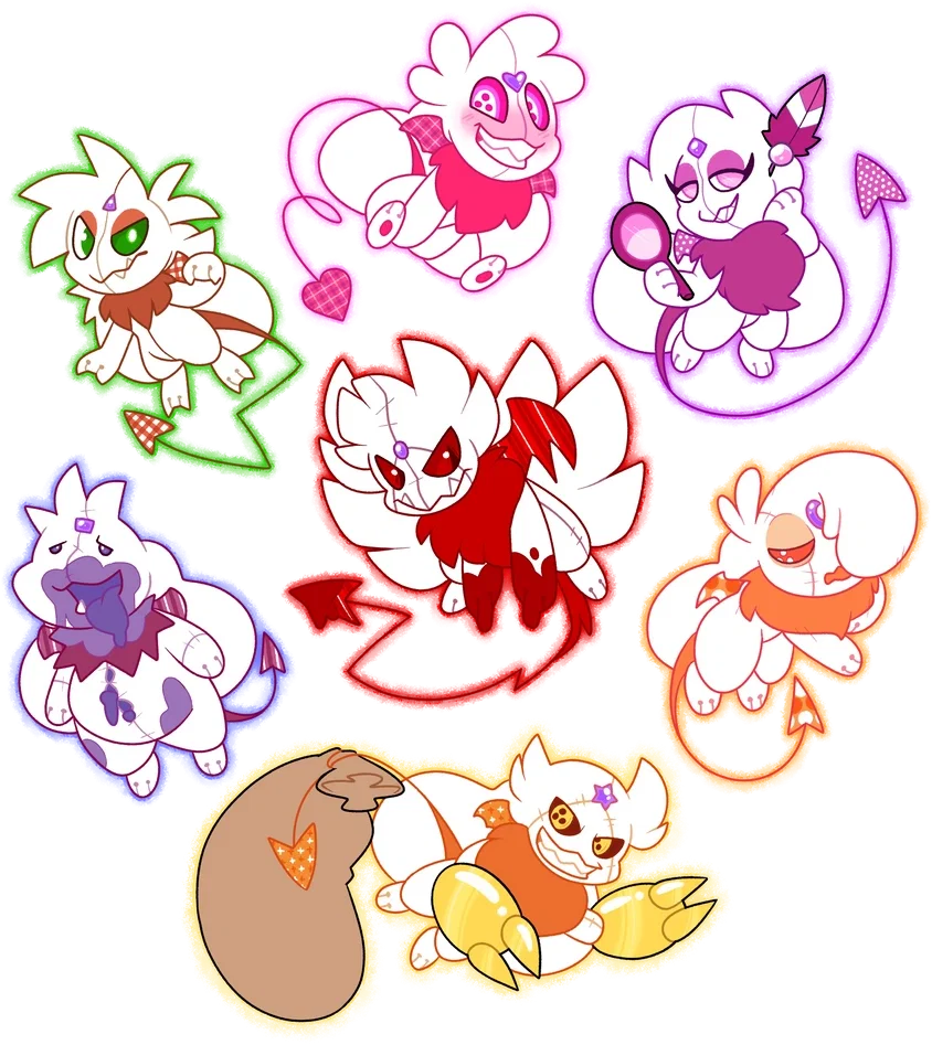 Seven deadly plush Sins! IRL