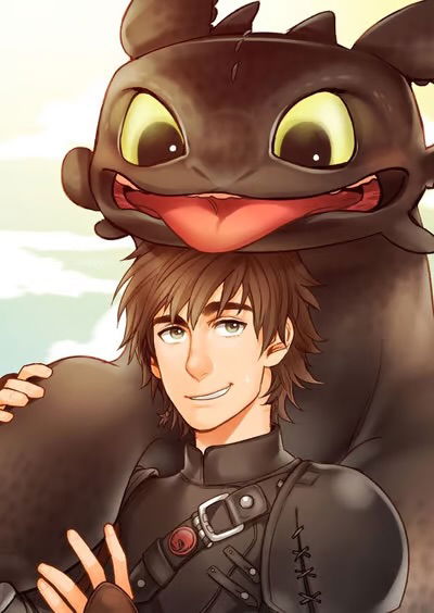 Hiccup and Toothless - dragon user