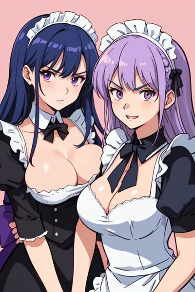 Two hot maids