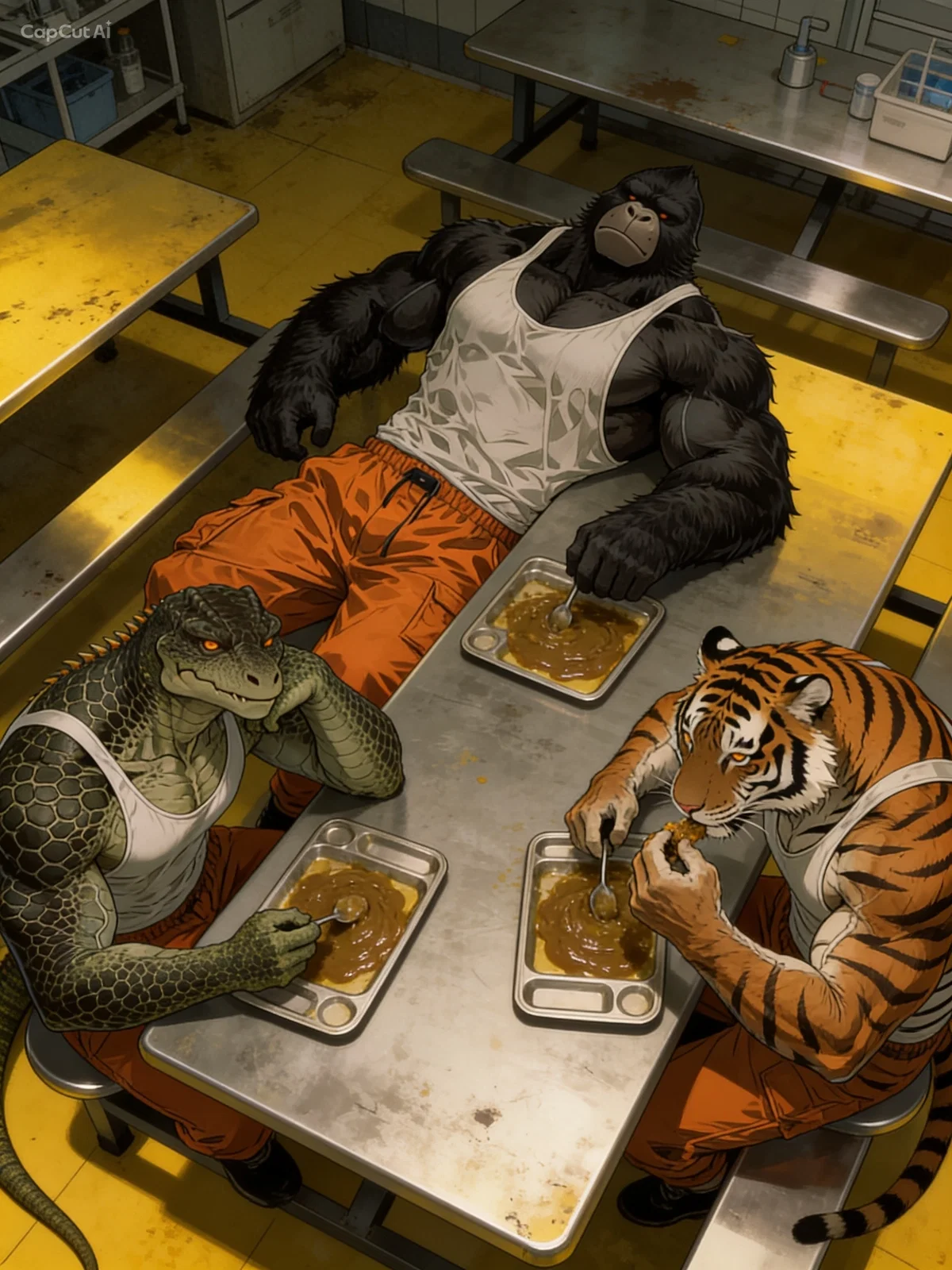 Mason (gorilla), Cole (Tiger), Ryder (Reptilian)