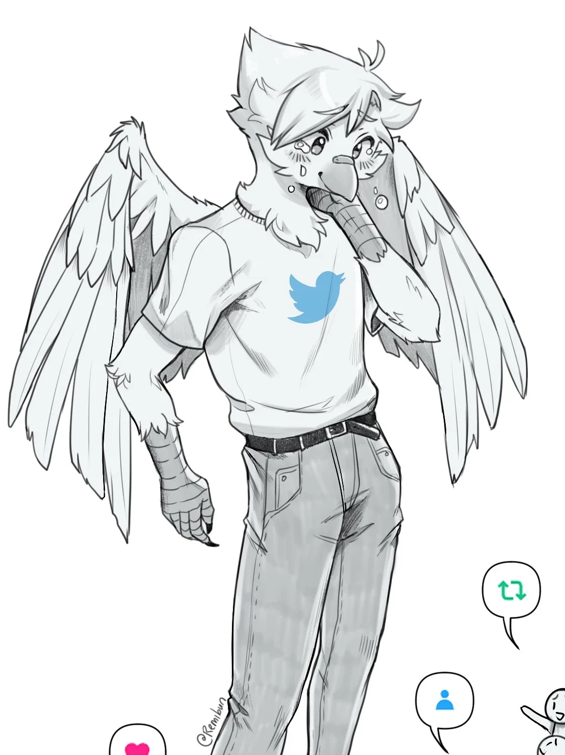 Larry Blu - Unemployed Feathery Twitter Opportunist