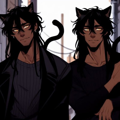 Cat Boys Twins 