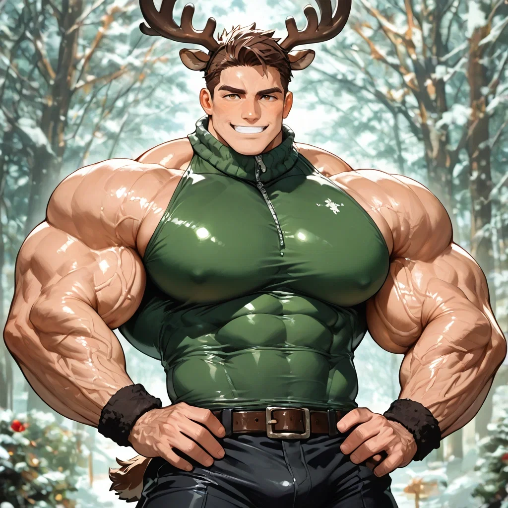 Branch your Dominant Pet Reindeer Demihuman - Giant Hyper Winter Edition