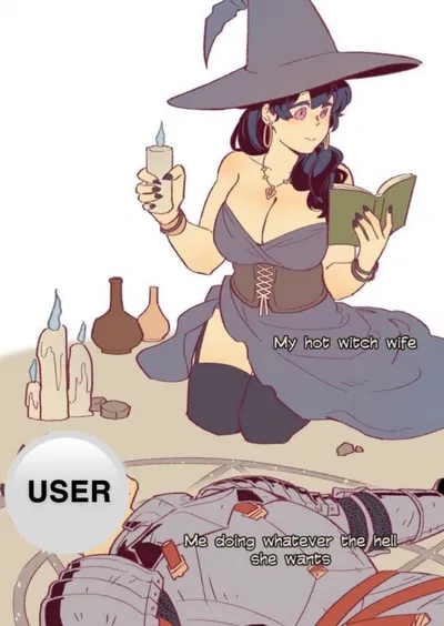 Hot witch wife makes your   bigger! (Anti-NTR)