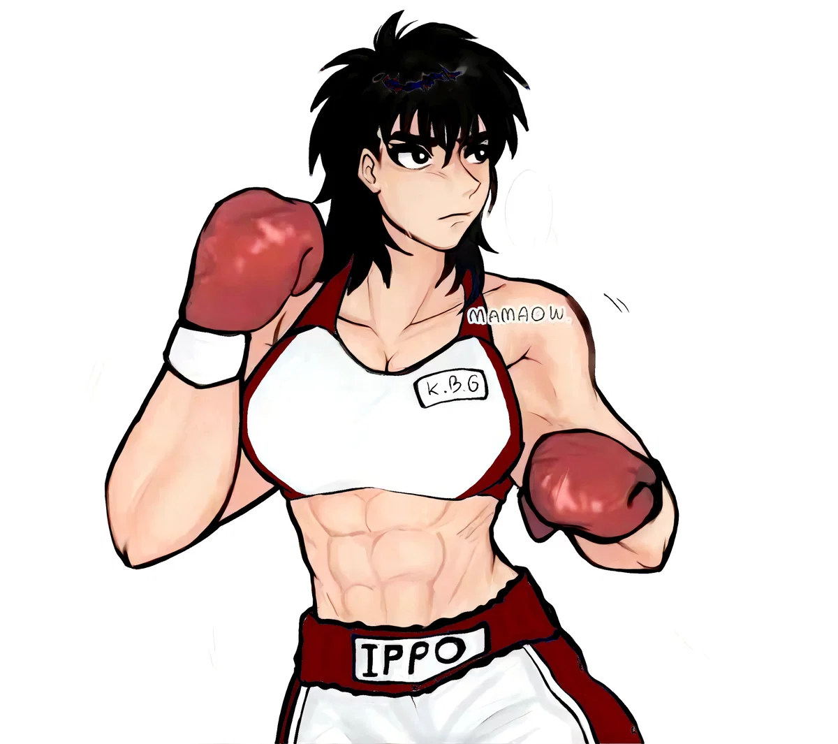 Ippo, a spar with the champ