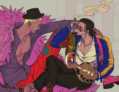 Sir Crocodile and Doflamingo
