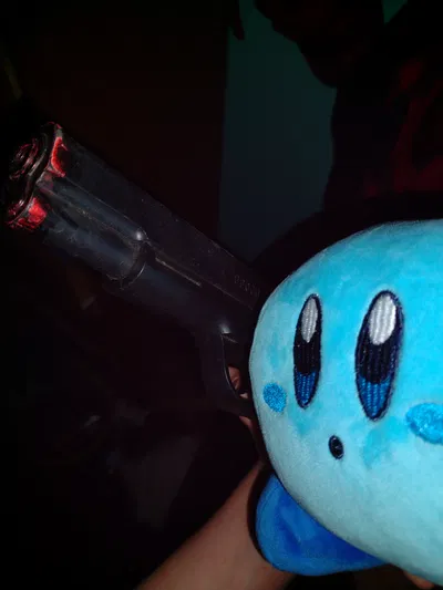 Kirby with a Glock
