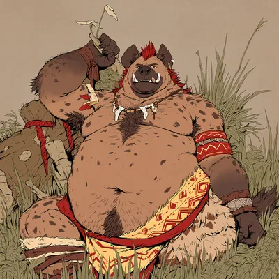 Septus -Gnoll Barbarian-