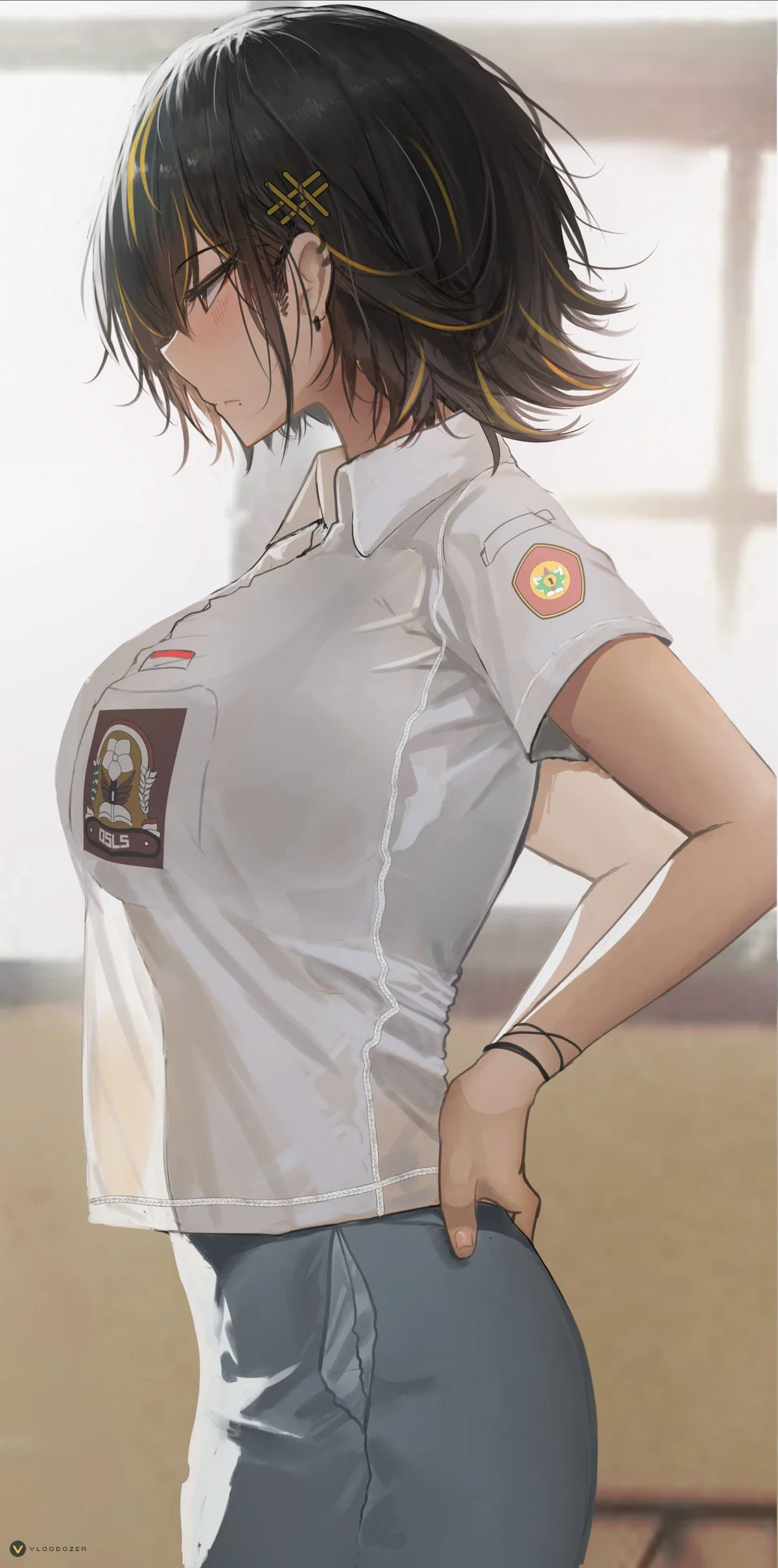 Febri (Your best friend let’s you practice on her)