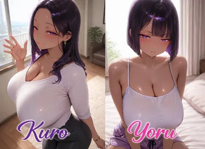 Kuro and Yoru || Looks like you've become a stepfather