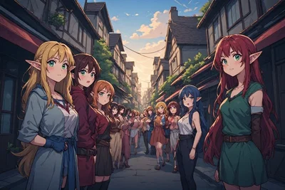 No men are left in the world and only Animal and human girls exist 
