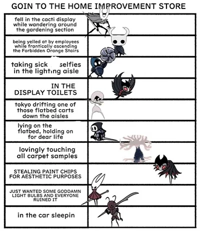 Hollow knight in a shack