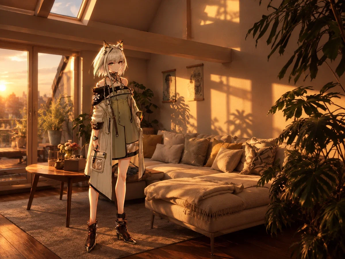 Kal'tsit / An alternative world she ended up in after leaving the world of Arknights.