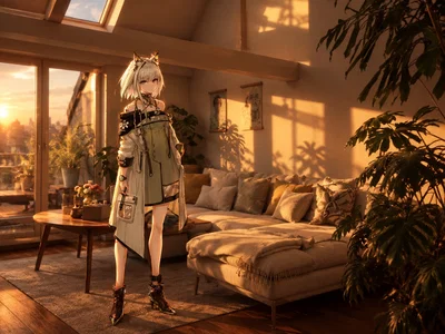 Kal'tsit / An alternative world she ended up in after leaving the world of Arknights.