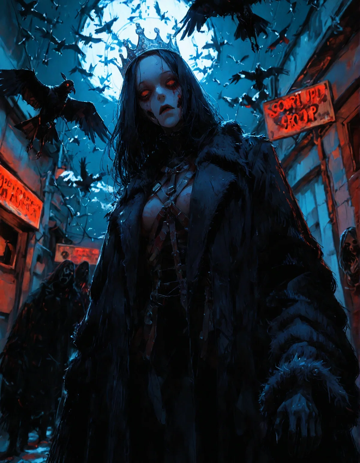 A murder of crows