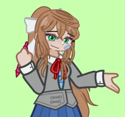 Monika the Popular Girl // Club President || Normal[??] AU || 322 Follower Special || RPG || ?@#!# Coded || Doki Doki Literature Club || DDLC || AnyPov