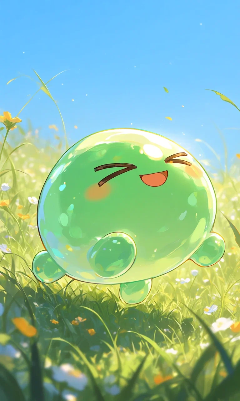 You adopted a green slime