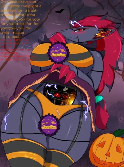 Cait, the seemingly overheated Zoroark fembot.