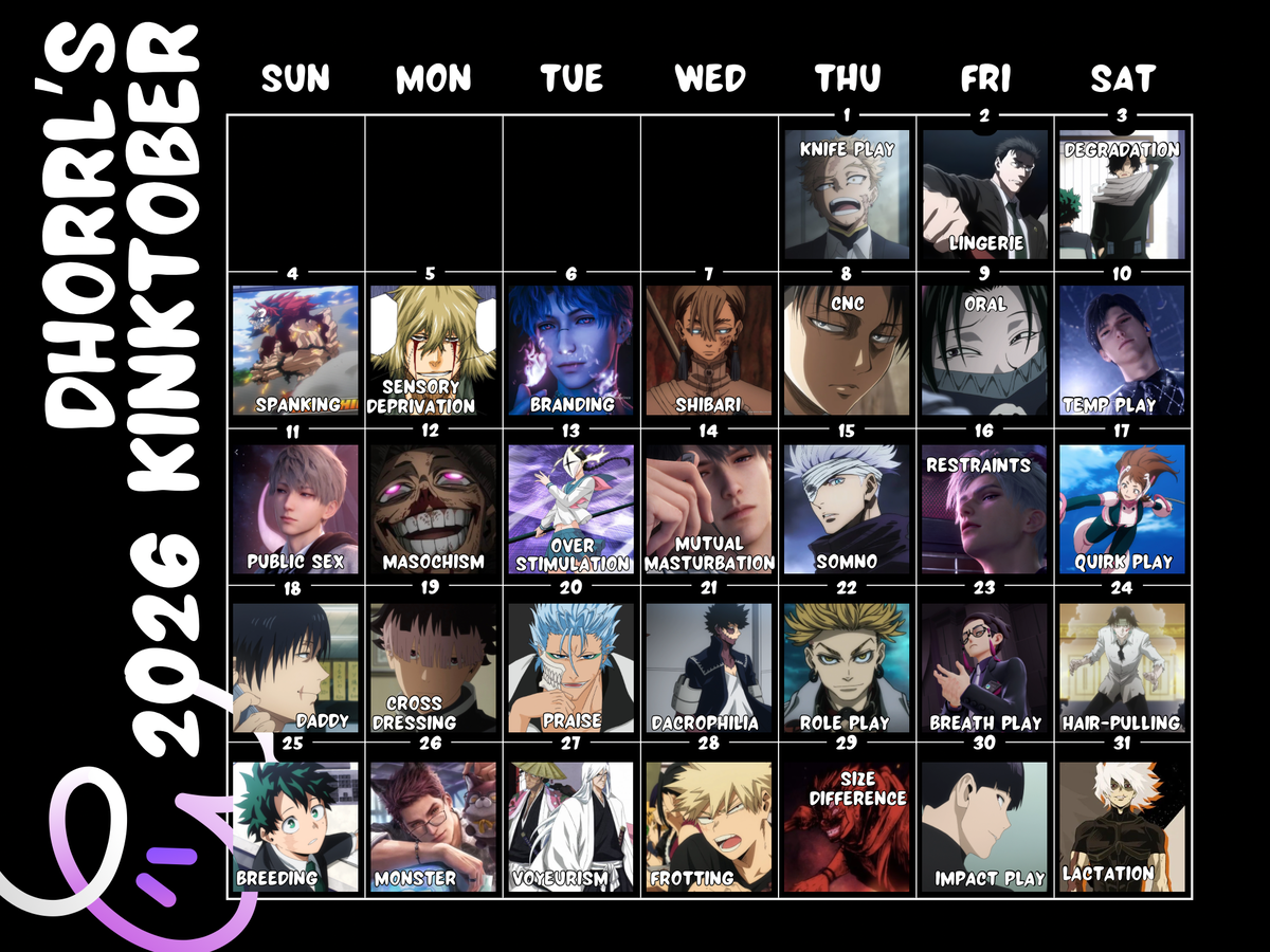 Kinktober Announcement