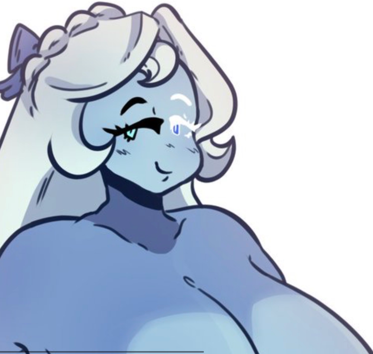 Lady in azure
