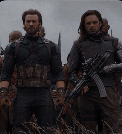 Bucky Barnes and Steve rogers 