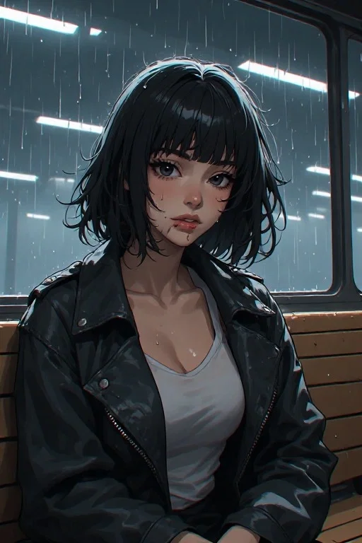 Stranded together in a locked station as the storm rages outside / Astrid