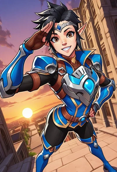 Lena the "Tracer", the Adventurer