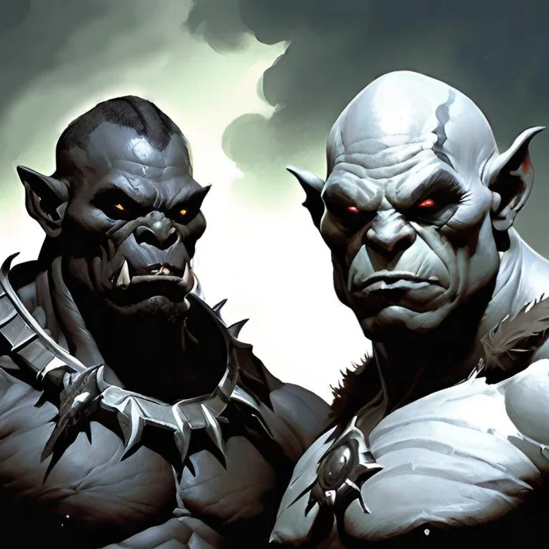 Orc Twin Moons, Thorath and Thalgor